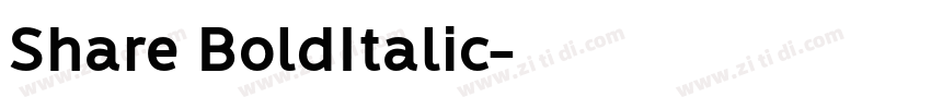 Share BoldItalic字体转换